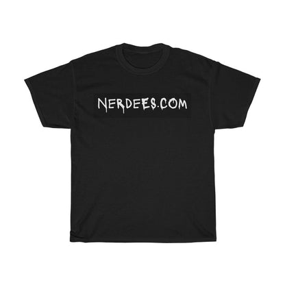 Nerdee's - "Nerdees.com Label" (BLK Design 01) - Unisex Heavy Cotton Tee