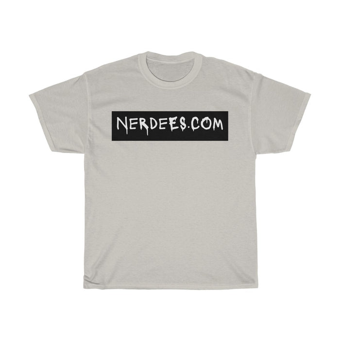 Nerdee's - "Nerdees.com Label" (BLK Design 01) - Unisex Heavy Cotton Tee