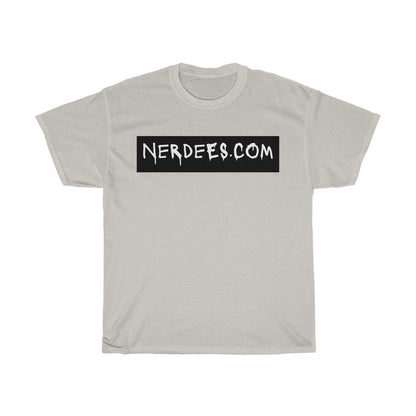 Nerdee's - "Nerdees.com Label" (BLK Design 01) - Unisex Heavy Cotton Tee