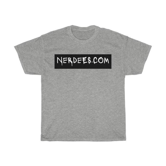 Nerdee's - "Nerdees.com Label" (BLK Design 01) - Unisex Heavy Cotton Tee