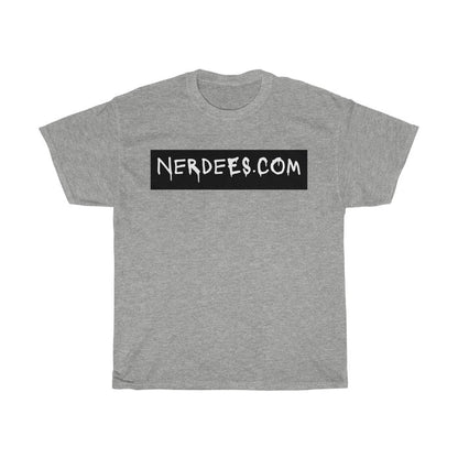 Nerdee's - "Nerdees.com Label" (BLK Design 01) - Unisex Heavy Cotton Tee