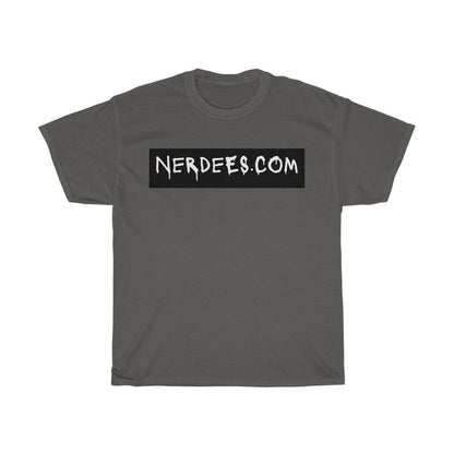 Nerdee's - "Nerdees.com Label" (BLK Design 01) - Unisex Heavy Cotton Tee