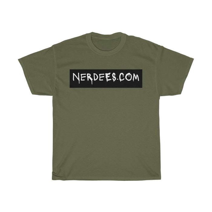 Nerdee's - "Nerdees.com Label" (BLK Design 01) - Unisex Heavy Cotton Tee