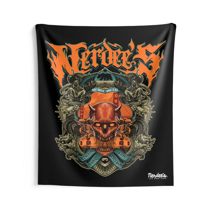 Nerdee's "Bay Area Biz" (Design 01) - Indoor Wall Tapestries - Black