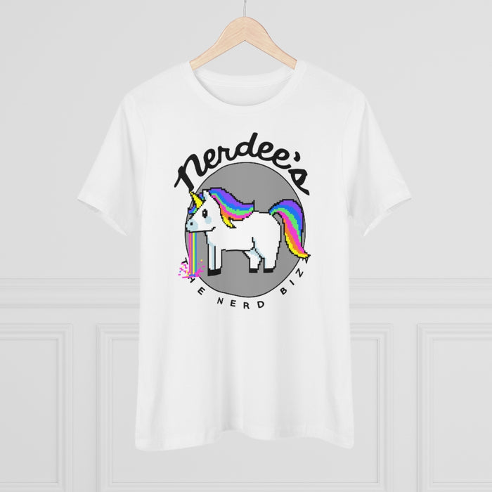 Nerdee's "Rainbow Retch" - Women's Premium Tee