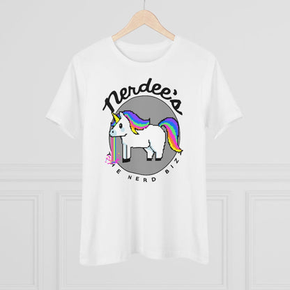 Nerdee's "Rainbow Retch" - Women's Premium Tee