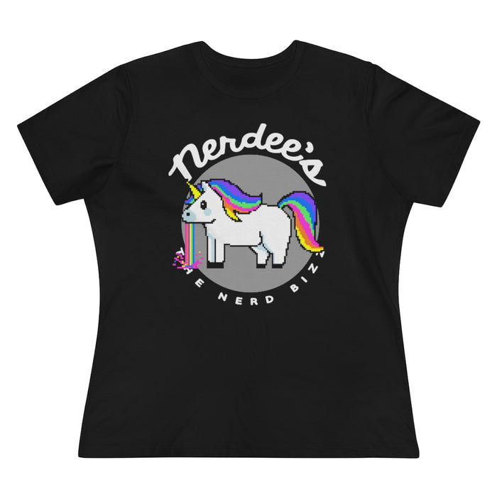 Nerdee's "Rainbow Retch" - Women's Premium Tee