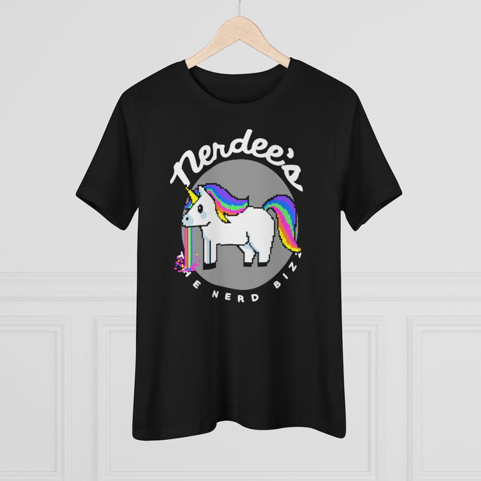 Nerdee's "Rainbow Retch" - Women's Premium Tee
