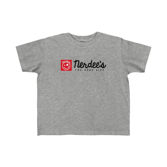 Nerdee's Red Banner - Toddler Kid's Fine Jersey Tee