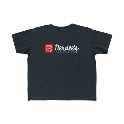 Nerdee's Red Banner - Toddler Kid's Fine Jersey Tee