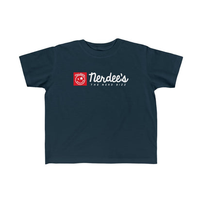 Nerdee's Red Banner - Toddler Kid's Fine Jersey Tee