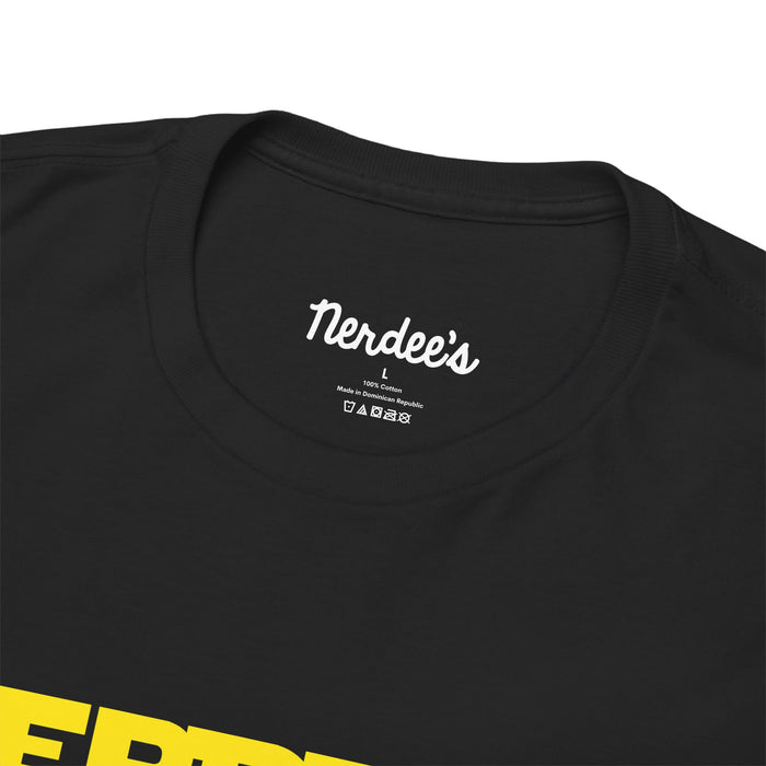 Nerdee's Retro Parody Tees - "Nerdes's World" (Nerd Wars) - Unisex Heavy Cotton Tee - Nerd Drip