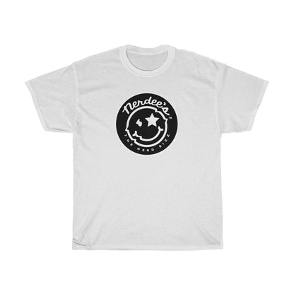 Nerdee's Round Emblem Logo (Design 01) - Unisex Heavy Cotton Tee