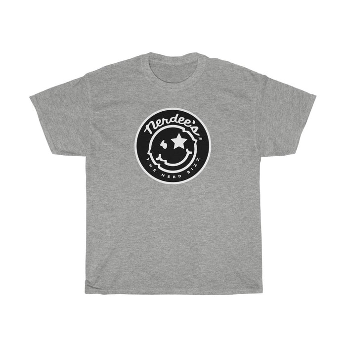 Nerdee's Round Emblem Logo (Design 01) - Unisex Heavy Cotton Tee