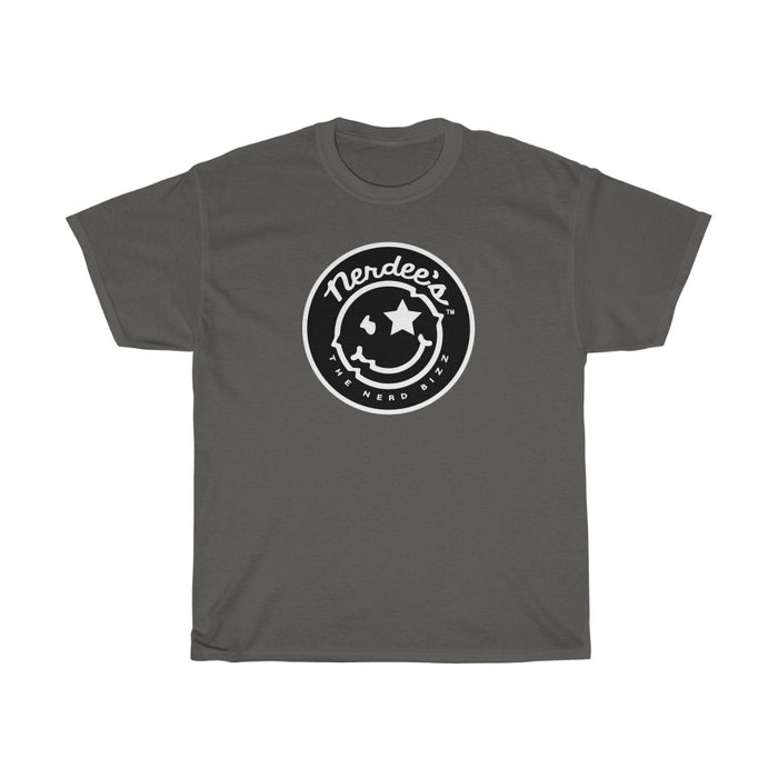 Nerdee's Round Emblem Logo (Design 01) - Unisex Heavy Cotton Tee