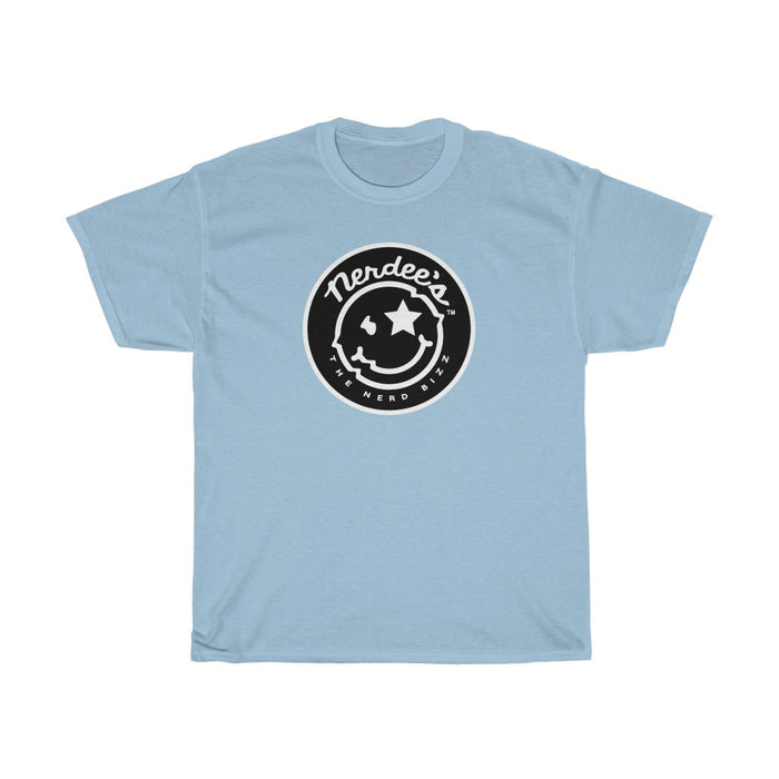 Nerdee's Round Emblem Logo (Design 01) - Unisex Heavy Cotton Tee