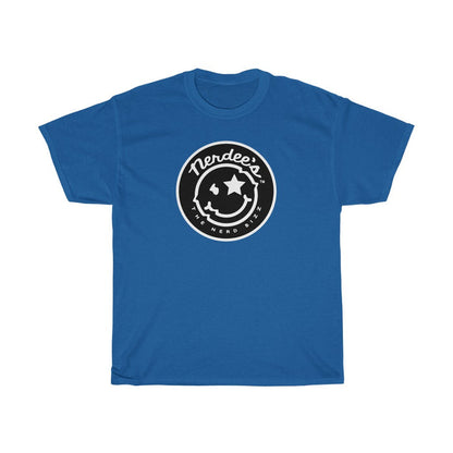 Nerdee's Round Emblem Logo (Design 01) - Unisex Heavy Cotton Tee