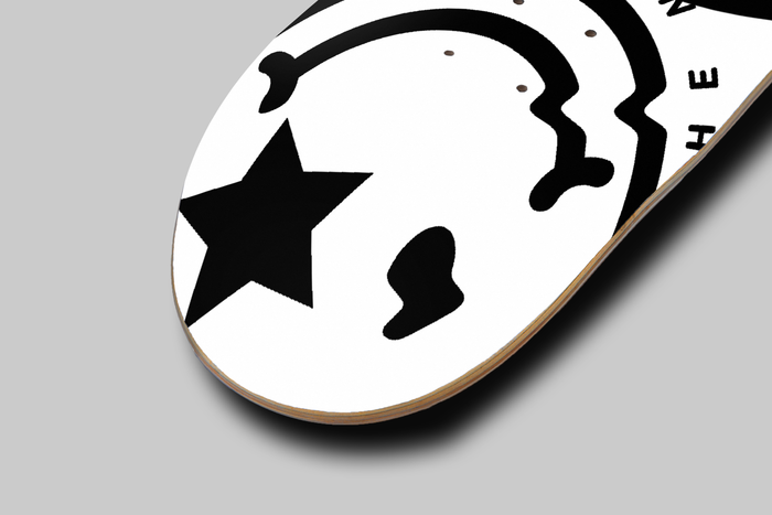Nerdee's Skate Shop - "Invasion" (WHT Design 01) - Skateboard Deck