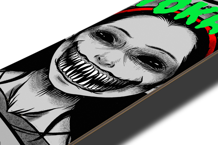 Nerdee's Skate Shop - Yokai (Design 02) - Kaidan Series (J-Horror/Japanese Horror) Special Edition Skateboard Deck