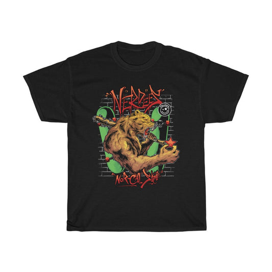 Nerdee's "The Cali Bear" (Design 01) - Unisex Heavy Cotton Tee