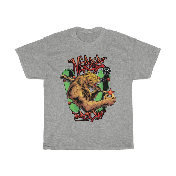 Nerdee's "The Cali Bear" (Design 01) - Unisex Heavy Cotton Tee