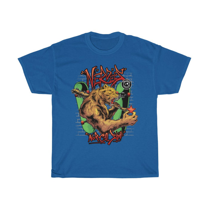 Nerdee's "The Cali Bear" (Design 01) - Unisex Heavy Cotton Tee
