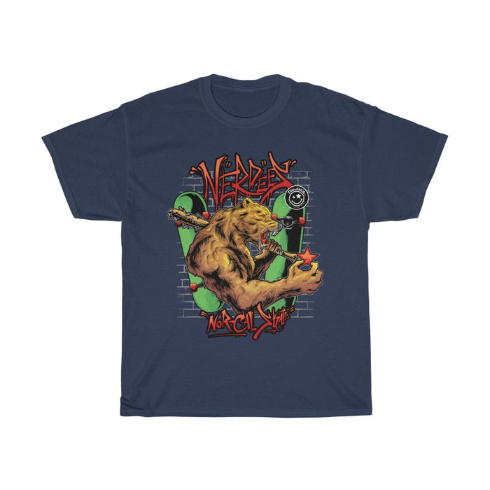 Nerdee's "The Cali Bear" (Design 01) - Unisex Heavy Cotton Tee