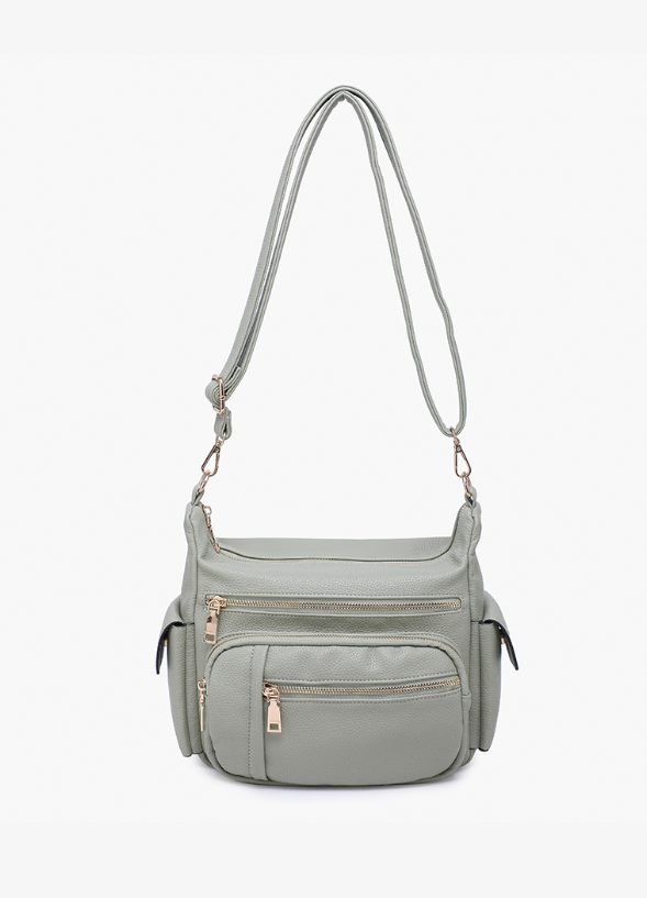 Nicole Multi-Zip Crossbody (new colors)