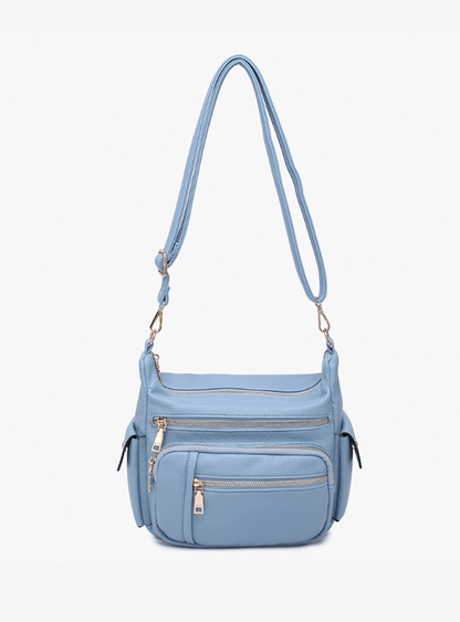 Nicole Multi-Zip Crossbody (new colors)