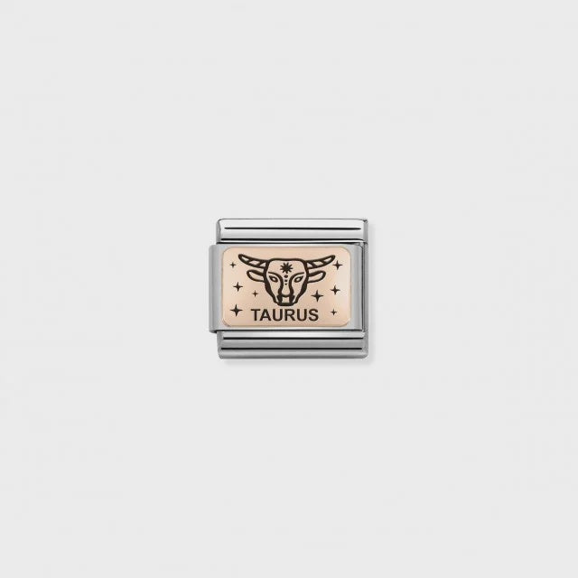 Nomiantion Composable Classic Link - Rose Gold Taurus