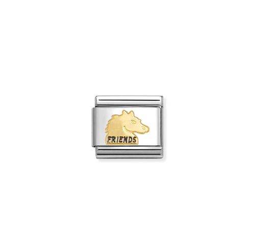 Nomination Classic 18K Gold Friends Horse Charm