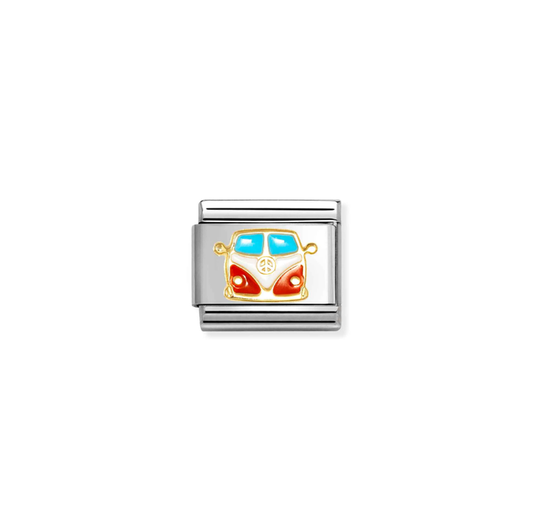 Nomination Classic 18K Gold Red & White Van Charm