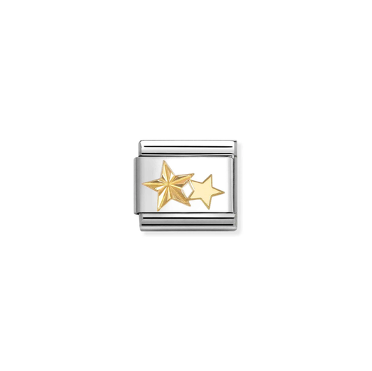 Nomination Classic 18K Gold Stars With Etched Detail Charm