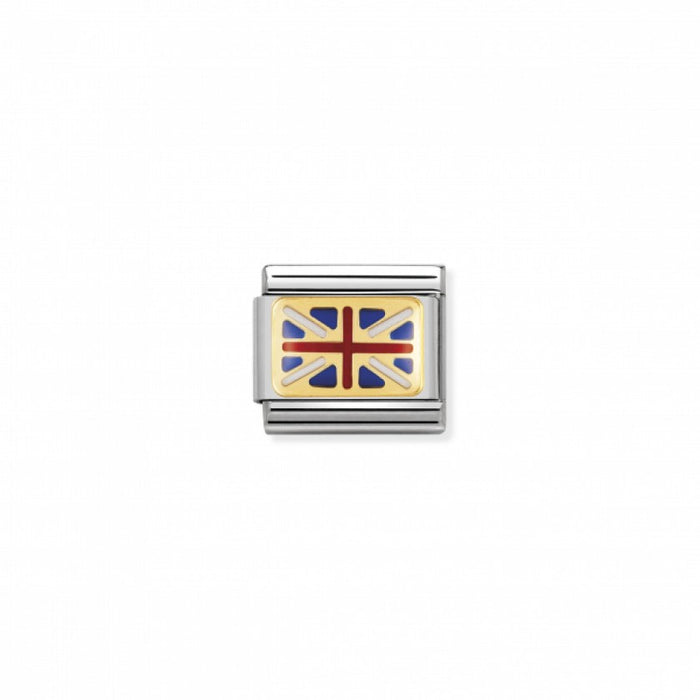 Nomination Gold and Enamel Great Britain Union Flag Charm