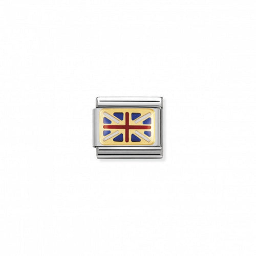 Nomination Gold and Enamel Great Britain Union Flag Charm