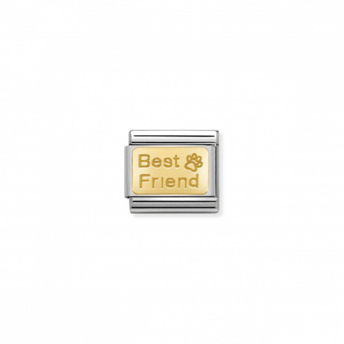 Nomination Gold Best Friend Paw Print Charm