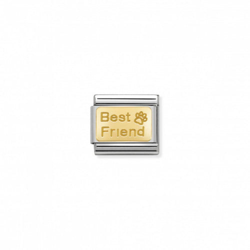 Nomination Gold Best Friend Paw Print Charm