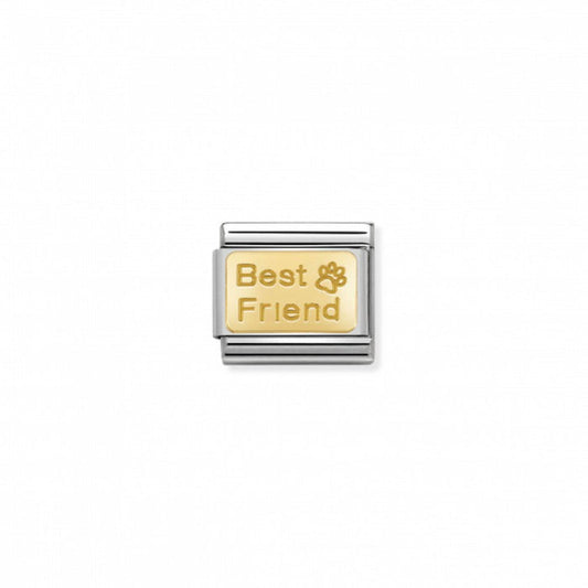 Nomination Gold Best Friend Paw Print Charm