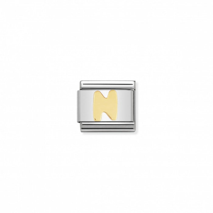 Nomination Classic Link Gold Letter N Charm