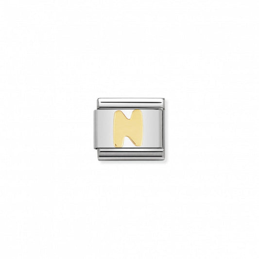 Nomination Classic Link Gold Letter N Charm