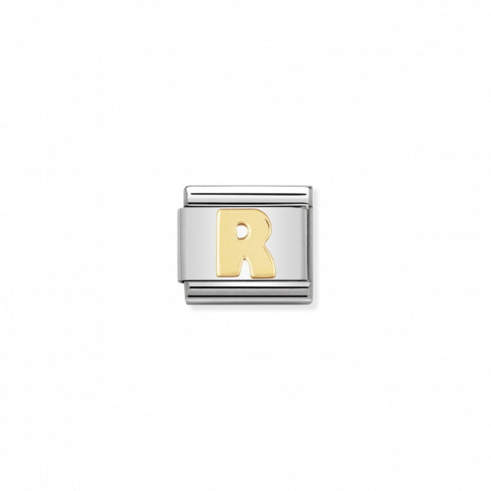 Nomination Classic Link Gold Letter R Charm
