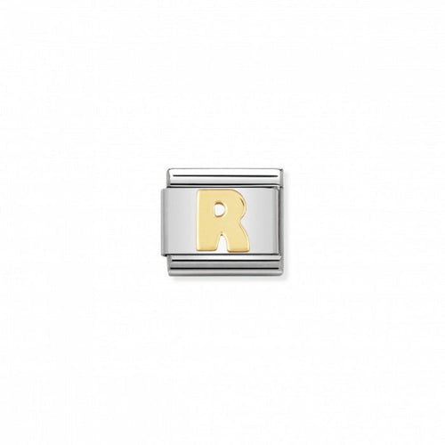 Nomination Classic Link Gold Letter R Charm