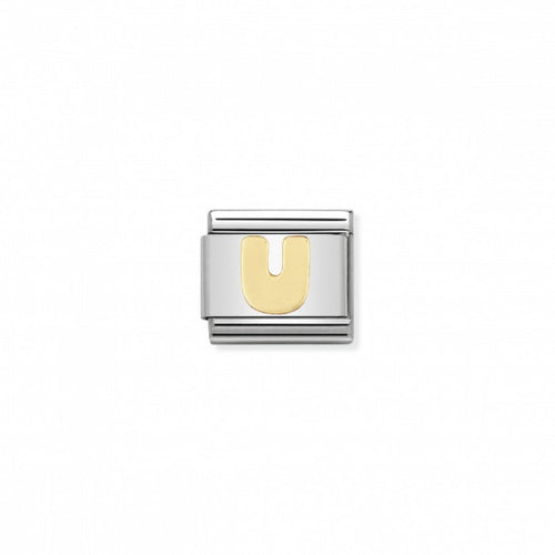 Nomination Gold Letter U Charm