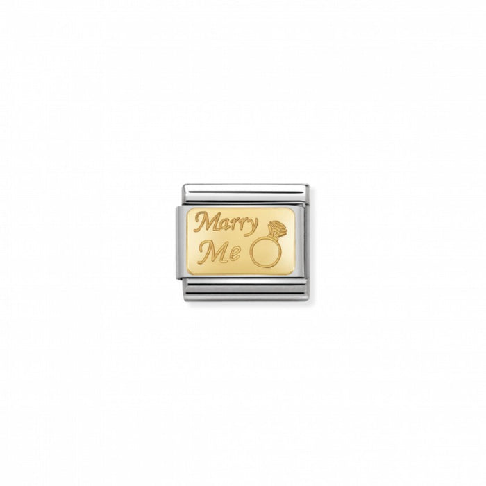 Nomination Gold Marry Me with Ring Charm