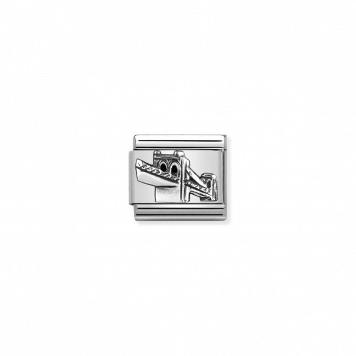Nomination Classic Link Monuments Relief Silver Skyline Brooklyn Bridge