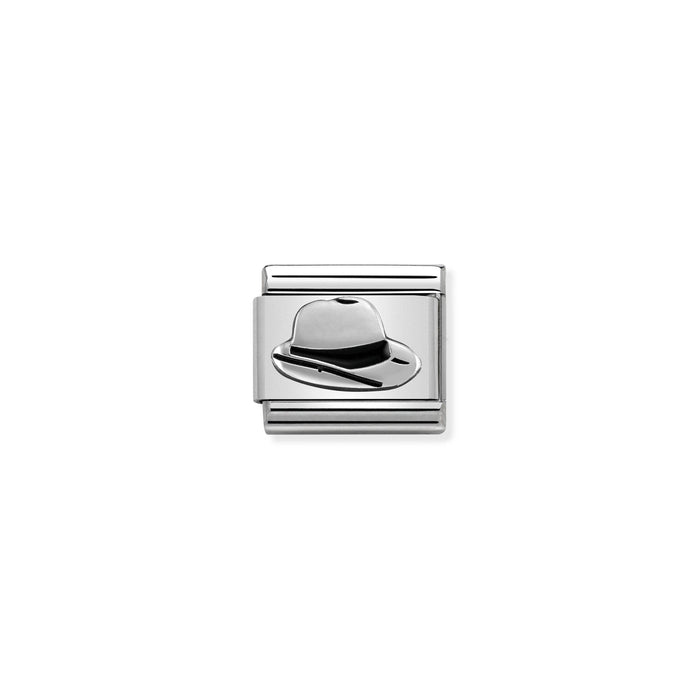 Nomination Classic Link Silver Panama Hat Charm