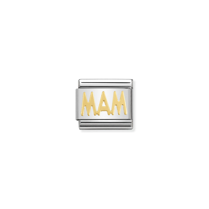 Nomination Classic Link Writings 18K Gold Mam