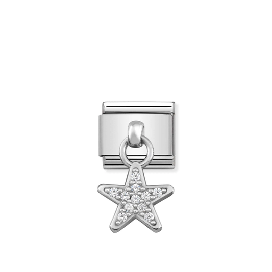 Nomination Classic Silver & CZ Pendant Charm - Star