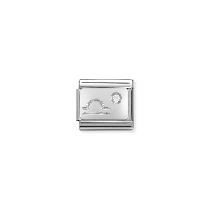 Nomination Classic Zodiac Silver and Cubic Zirconia (Libra)