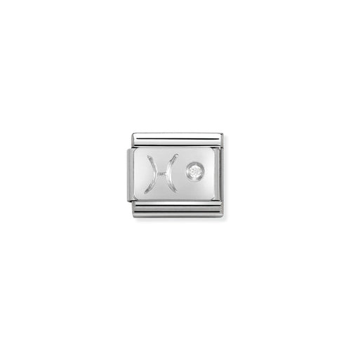 Nomination Classic Zodiac Silver and Cubic Zirconia (Pisces)